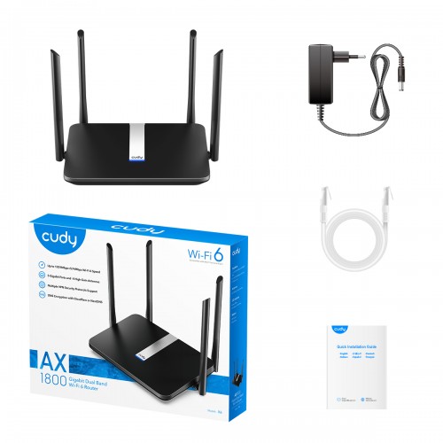 Cudy X6 AX1800 Dual Band Smart WiFi Router