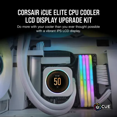 Corsair iCUE ELITE CPU Cooler LCD Display Upgrade Kit White