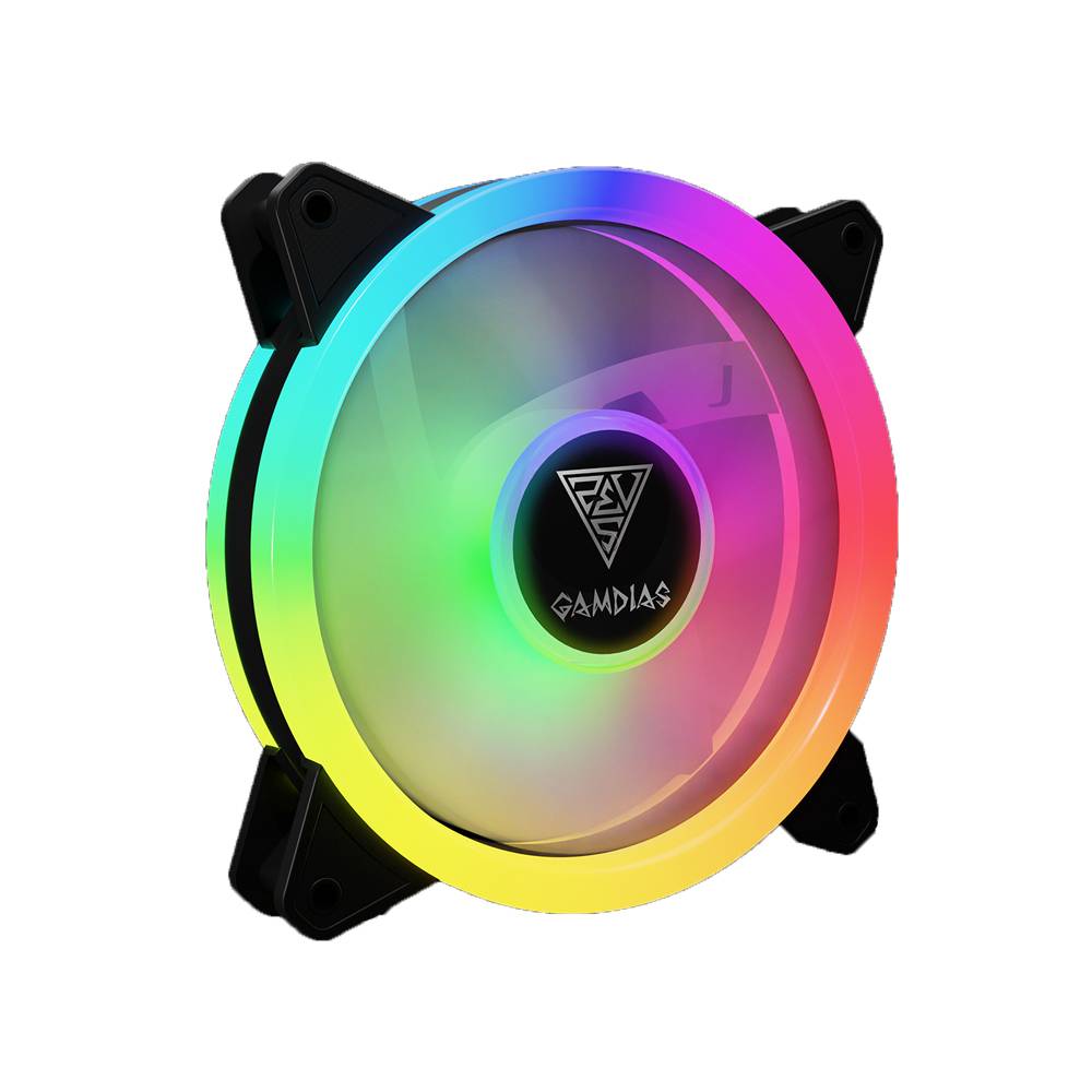 Gamdias AEOLUS M2 1203 Lite 120mm RGB PC Case & Radiator Fan (3 Fans Pack)