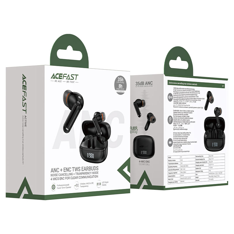 Acefast W1 ANC Wireless Earbuds iosbd