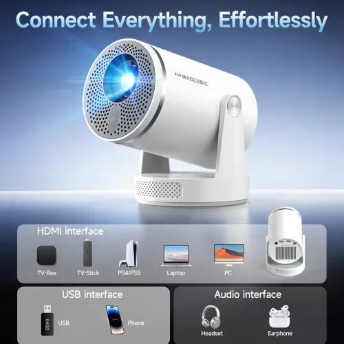 Magcubic Projector HY320 Pro 400 ANSI FHD Android Portable