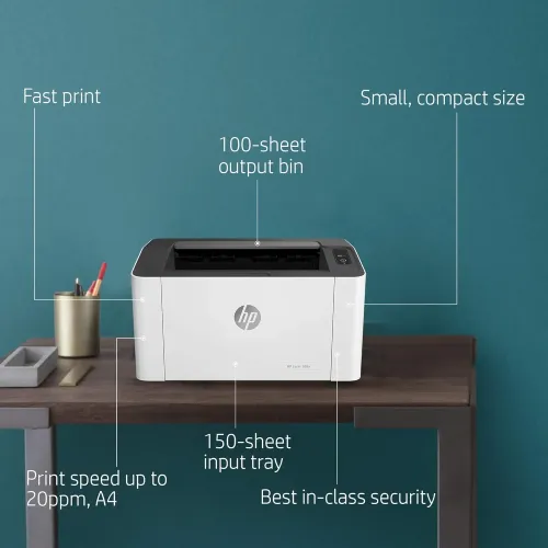 HP Laser 108A Single Function Mono Laser Printer