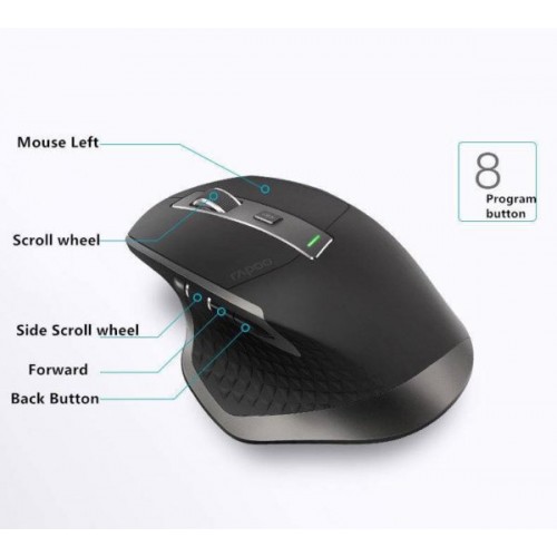 Rapoo MT750S Rechargeable Multi-mode Wireless Mouse-IOSBD