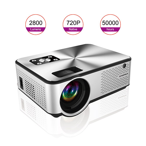 Cheerlux Projector C9 2800 Lumens Mini Built-in TV Card