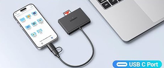 UGREEN CM812 USB-C/USB -A CARD READER-iosbd