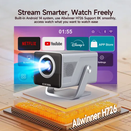 Magcubic Projector X7 1000 ANSI Android 14 Home Theater