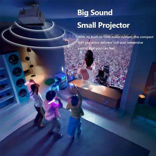 AUN Projector A45 Pro FHD Home Cinema Android TV