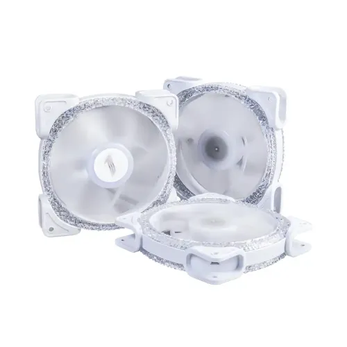 1STPLAYER M1-D ARGB 3 in 1 Combo Casing Fan White with Controller and Hub