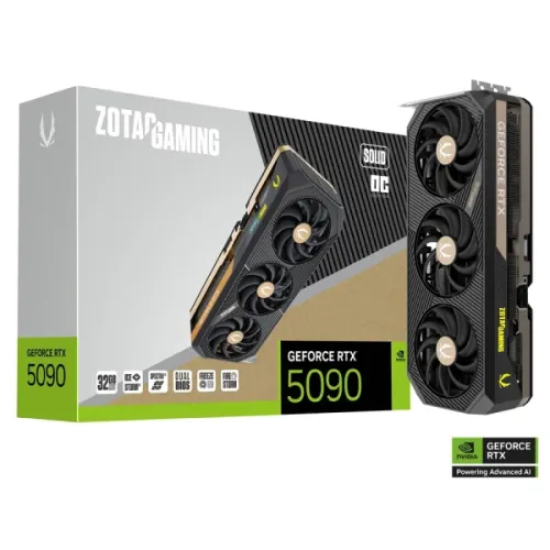 ZOTAC GAMING GeForce RTX 5090 SOLID OC 32GB GDDR7 Graphics Card iosbd