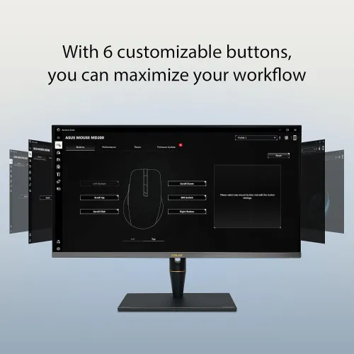 Asus SmartO MD200 Ergonomic Wireless Mouse