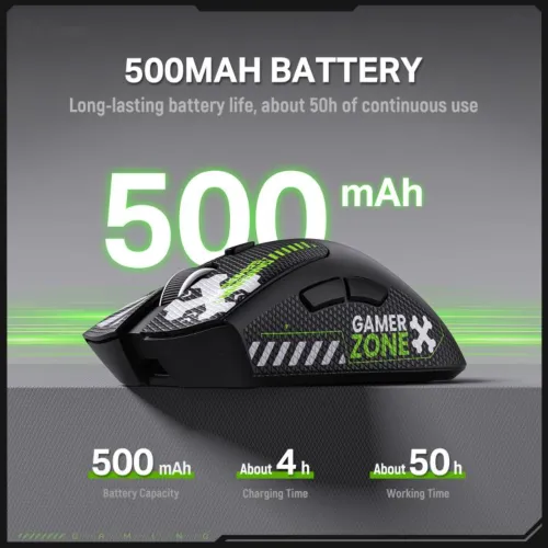Onikuma DM01 Tri-Mode Wireless Gaming Mouse With Sticker