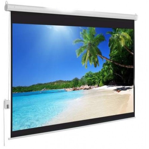 Apollo 96 Inch x 96 Inch Wall Mount Electronic Projector Screen