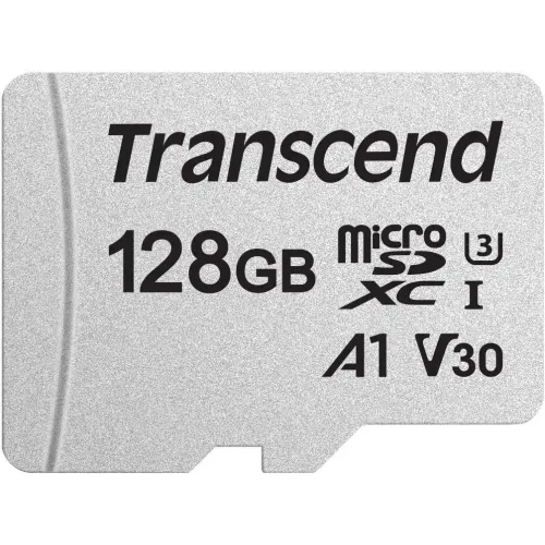 Transcend 128GB MicroSDXC/SDHC 300S Class 10 Memory Card (TS128GUSD300S)-IOSBD