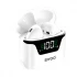 BWOO BO-BW50 White TWS Bluetooth Earbuds with Digital Display