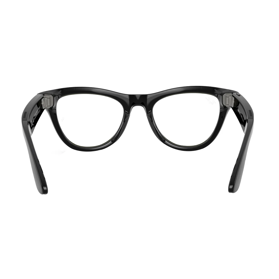 Meta Ray-Ban Skyler (Gen 1) Smart Glasses With Shiny Black Frame Clear to Amethyst Transitions Lens-iosbd