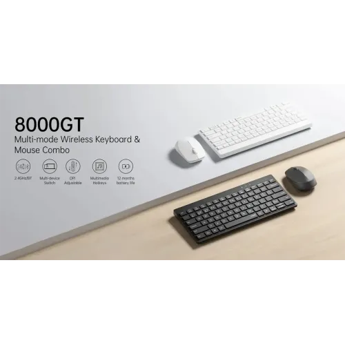 Rapoo 8000GT Dual Mode Wireless Keyboard Mouse Combo