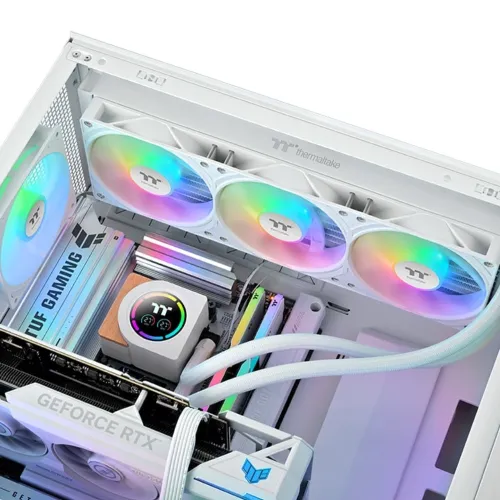Thermaltake LB360-S ARGB Sync Snow Edition 360mm AIO Liquid CPU Cooler With Display