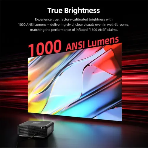 AUN Projector U001 Pro 1000 ANSI Lumens 4K Android