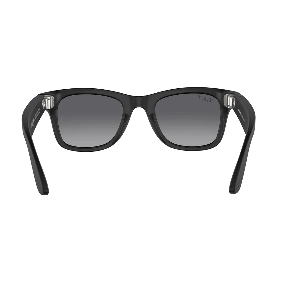 Meta Ray-Ban Wayfarer (Gen 1) Smart Glasses With Matte Black Frame & Graphite Polarized Gradient Lens-iosbd