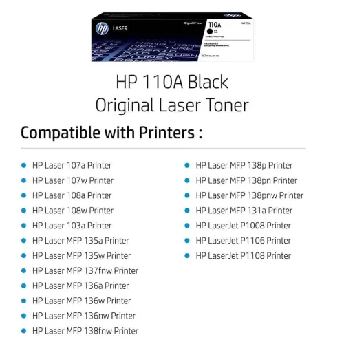 HP 110A Black Original Laser Toner