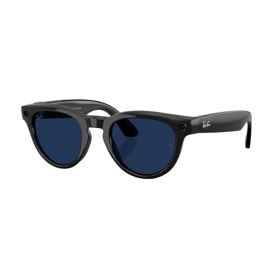 Meta Ray-Ban Headliner (Gen 2) Smart Glasses With Shiny Black Frame & Clear to Sapphire Transitions Lens-iosbd