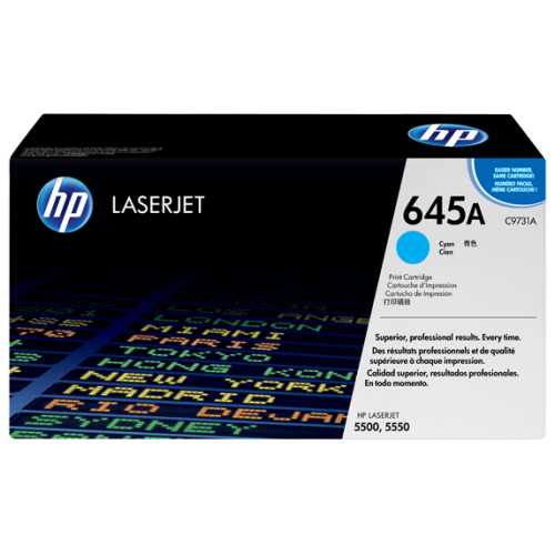 HP 645A Cyan Original LaserJet Toner Cartridge-IOSBD