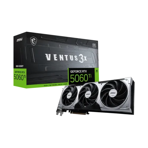 MSI GeForce RTX 5060 Ti 8G VENTUS 3X OC 8GB GDDR7 Graphics Card