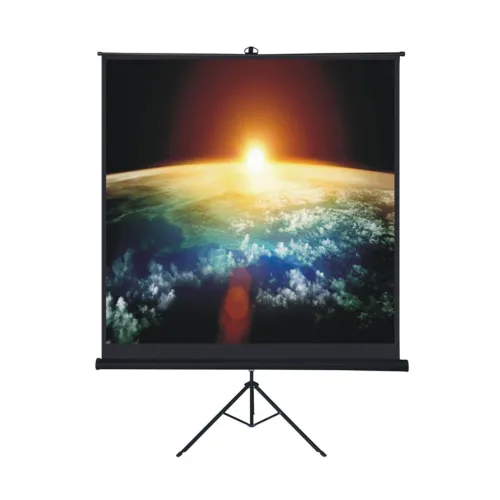 Projector Screen PC Power 96 Inch x 96 Inch Tripod