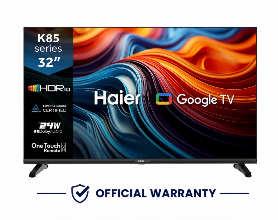 Haier H32K85GX 32" DLED HD Google TV iosbd