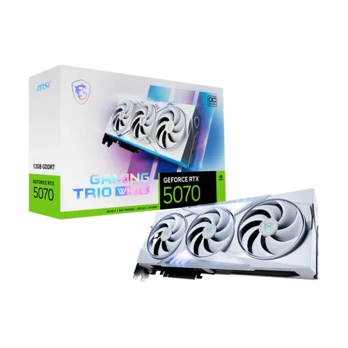MSI GeForce RTX 5070 12G GAMING TRIO OC WHITE GDDR7 Graphics Card