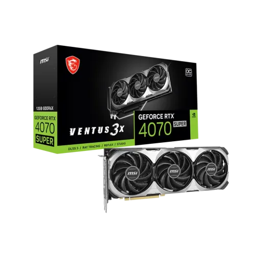 MSI GeForce RTX 4070 SUPER 12G VENTUS 3X OC GDDR6X Graphics Card
