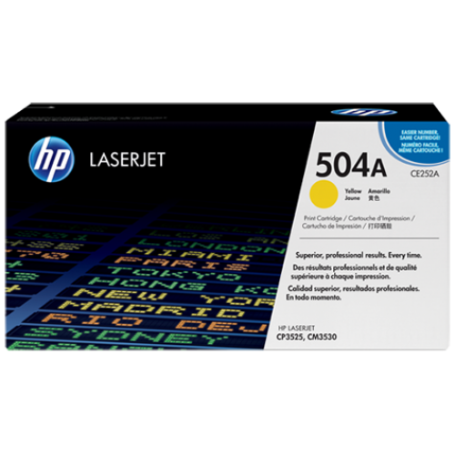 HP 504A Yellow Original LaserJet Toner Cartridge-IOSBD
