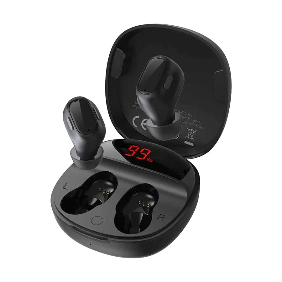 Baseus Encok WM01 Plus Black TWS Bluetooth Earbuds #NGWM01P-01-IOSBD