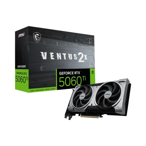 MSI GeForce RTX 5060 Ti 16G VENTUS 2X PLUS 16GB GDDR7 Graphics Card