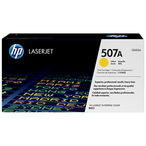 HP 507A Yellow Original LaserJet Toner Cartridge-IOSBD