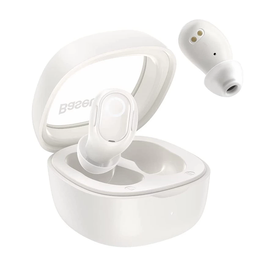 Baseus Bowie WM02 Creamy White TWS Bluetooth Earbuds #NGTW180002-IOSBD