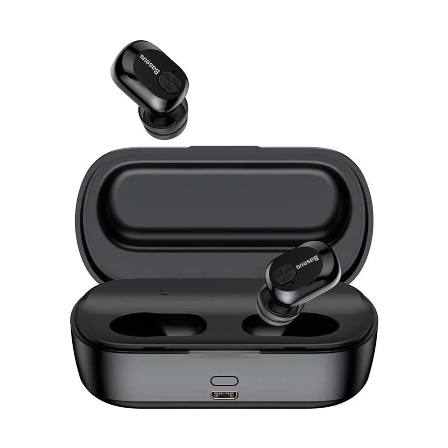 Baseus W01 Encok Black TWS Bluetooth Earbuds-IOSBD