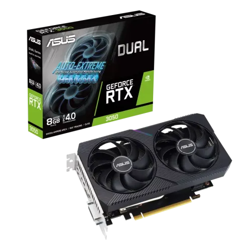 ASUS Dual GeForce RTX 3050 V2 8GB GDDR6 Graphics Card