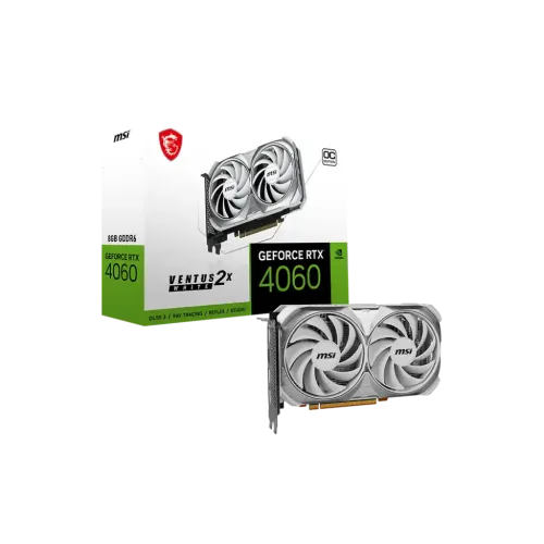 MSI GeForce RTX 4060 VENTUS 2X WHITE 8G OC GDDR6 Graphics Card