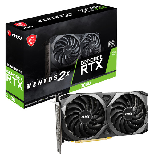 MSI GeForce RTX 3060 VENTUS 2X OC 12GB Graphics Card iosbd
