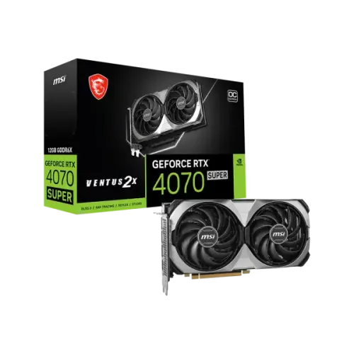 MSI GeForce RTX 4070 SUPER 12G VENTUS 2X OC GDDR6X Graphics Card