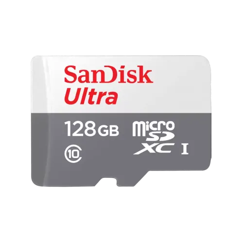 SanDisk Ultra 128GB Class-10 100mbps Micro SDXC UHS-I Memory Card (SDSQUNR-128G-GN6MN)-IOSBD