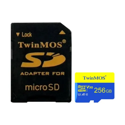 Twinmos 256GB MicroSDHC U3 Class 10 V30 A1 Memory Card-IOSBD