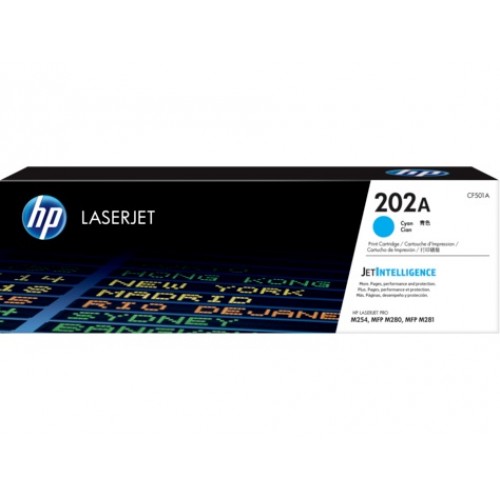 HP 202A Cyan Original LaserJet Toner Cartridge-IOSBD