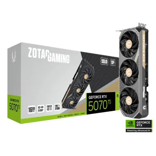 ZOTAC GAMING GeForce RTX 5070 Ti SOLID SFF 16GB GDDR7 Graphics Card