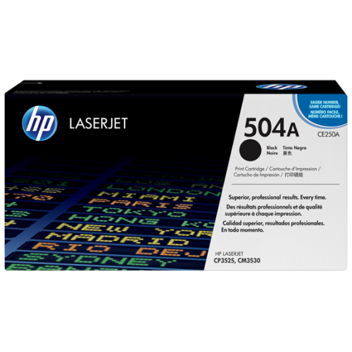 HP 504A Black Original LaserJet Toner Cartridge-IOSBD