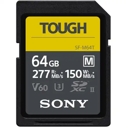 Sony SF-M Tough Series UHS-II SDXC 64GB Memory Card-IOSBD