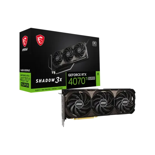 MSI GeForce RTX 4070 Ti SUPER 16G SHADOW 3X OC GDDR6X Graphics Card