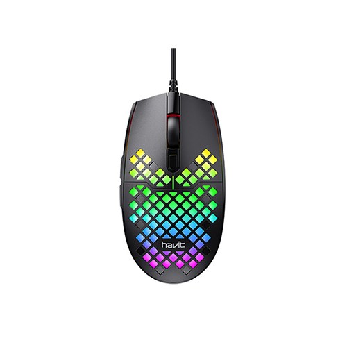 Havit MS1008 RGB Backlit Optical Gaming Mouse-IOSBD