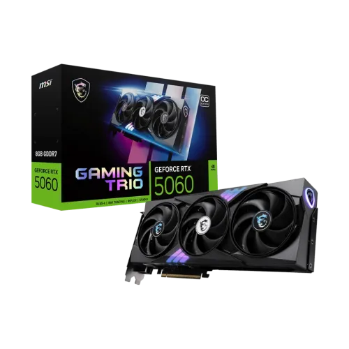 MSI GeForce RTX 5060 8G GAMING TRIO OC 8GB GDDR7 Graphics Card